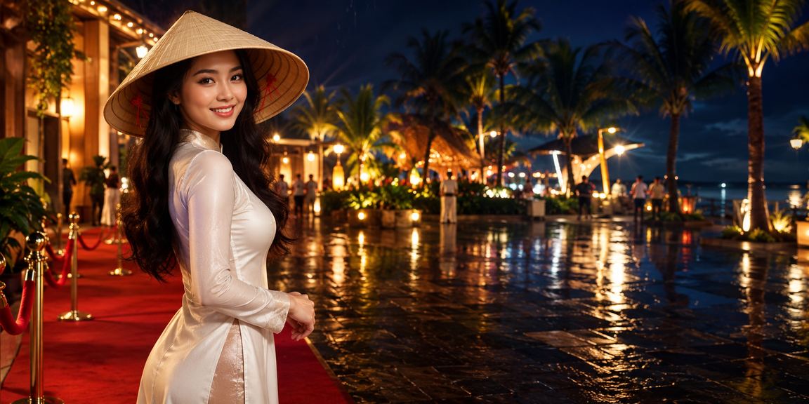 Người dùng tại Phú Quốc trải nghiệm cá cược trực tuyến với chiếc nón lá truyền thống